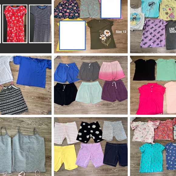 Girls clothing bundle. 40 items. Size 10 10-12 12. Carter's, OshKosh. NWOT, EUC - Picture 1 of 12